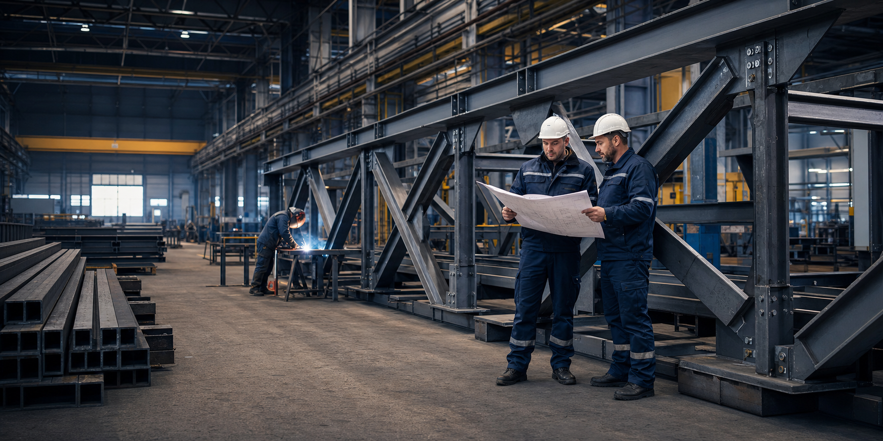 Производство металлоконструкций на заводе MS Buildings
